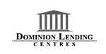 Black and grey Dominion Lending Centres logo.